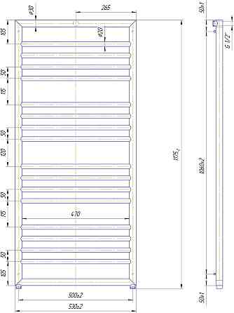 Водяна рушникосушарка Mario Донна 1175х530/500 Київ