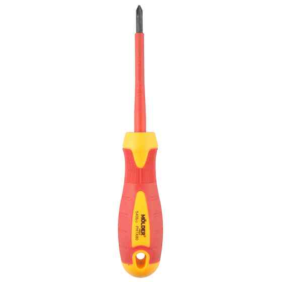 Викрутка Molder хрестова діелектрична VDE 1000В, PH1x80mm Львів