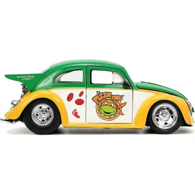 Машина Jada металлическая Черепашки-Ниндзя Фольксваген Битл (1959) с фигуркой Микеланджело, 1:24 (253285002) Винница - изображение 9