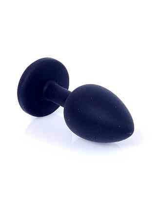 Анальная пробка Jawellery Black Silikon PLUG SmallPink Diamond Sex Aura Киев
