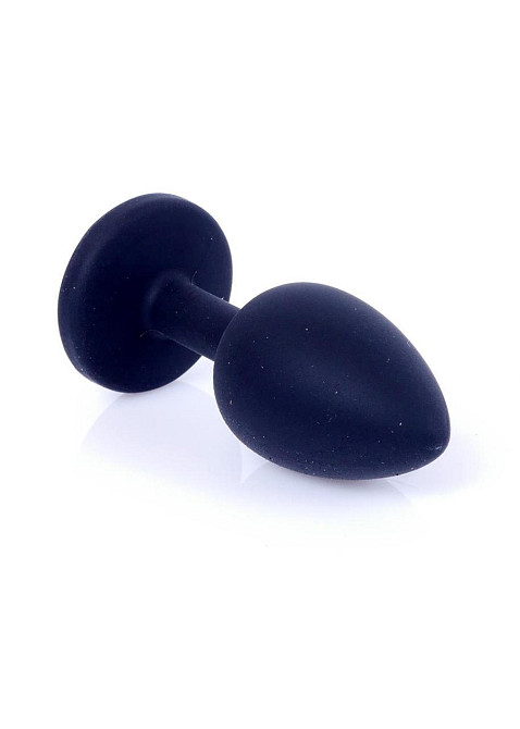 Анальная пробка Jawellery Black Silikon PLUG SmallPink Diamond Sex Aura Киев - изображение 3