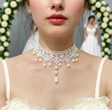 Чокер кружевной белый Киев - изображение 2