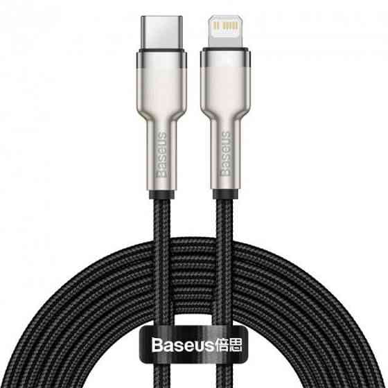 Кабель Baseus Cafule Series Metal Data Cable Type-C to iP PD 20W 2m Black Київ