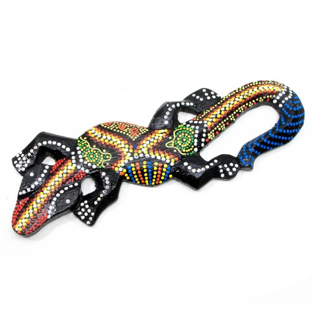 Фігурка розписна дерев'яна Ящірка Київ - фото 1