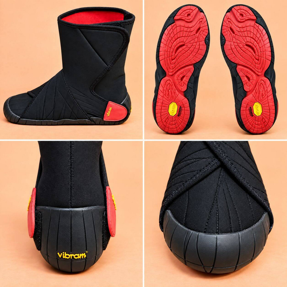 Ботинки чёрно-красные Furoshiki Vibram средней высоты, размер 40-41 Киев - изображение 11