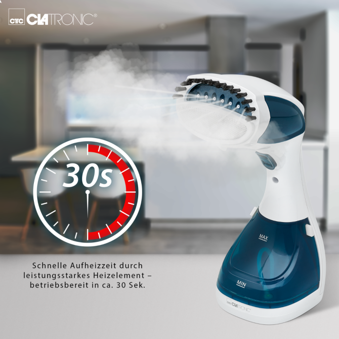 Отпариватель для Одежды 2в1 ,емкостью 200 мл Clatronic DR 3717 ,мощность 1100 Вт Нововолынск - изображение 6