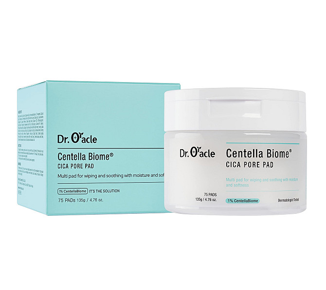 Диски для лица Centella Biome Cica Pore Pad Dr.Oracle 75 шт Винница - изображение 1