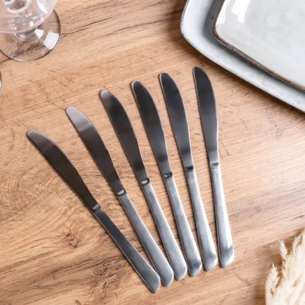 TS Kitchen Набір столових ножів 6 шт гальванічне покриття Київ - фото 3