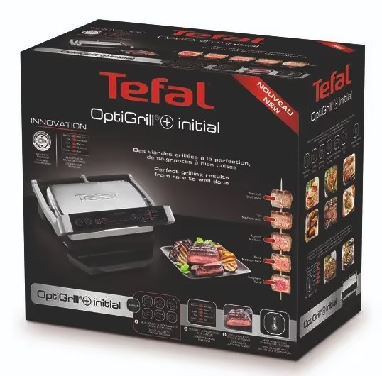 Гриль Tefal GC706 нержавіюча сталь із чорним Харьков - изображение 16