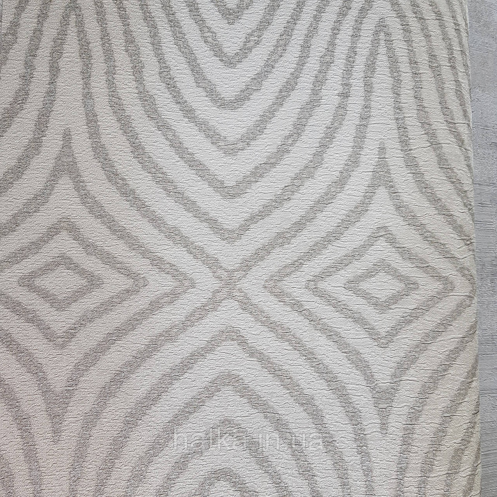 Обои метровые виниловые на флизелине 24 Carati Cristiana Masi абстракция полосы волны серебром на молочном 3д Киев - изображение 1
