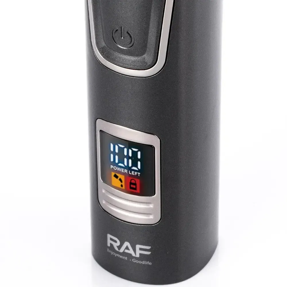 Электробритва RAF R11203 аккумуляторная с тремя головками, сухое бритье, триммер, черная, USB зарядка Одесса - изображение 4