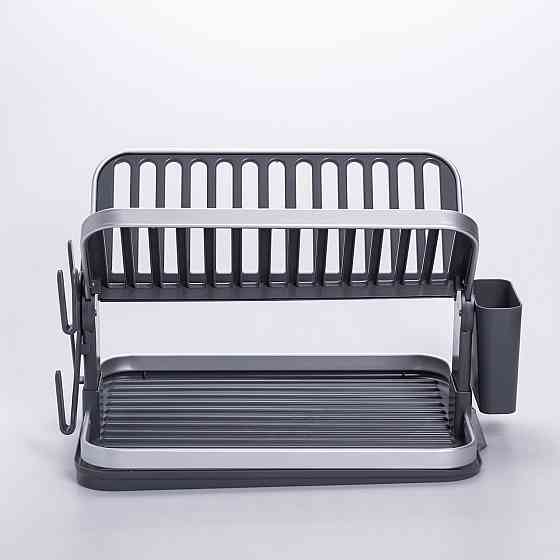 Двоярусна складна сушилка для посуду з піддоном Київ