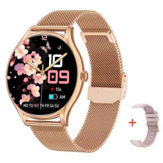 Жіночий розумний наручний годинник Smart Milano Gold Steel 2 ремінця Вінниця