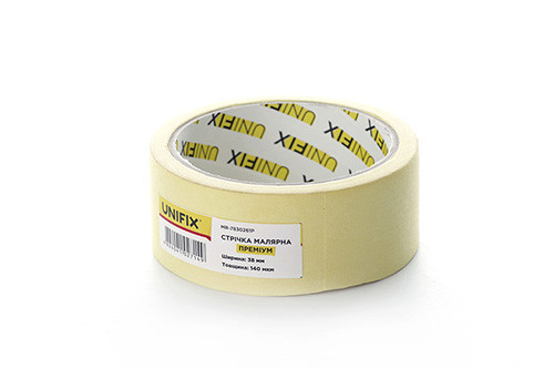 Лента клейкая малярная MR-7830261P премиум 38мм*20м UNIFIX Ровно - изображение 1