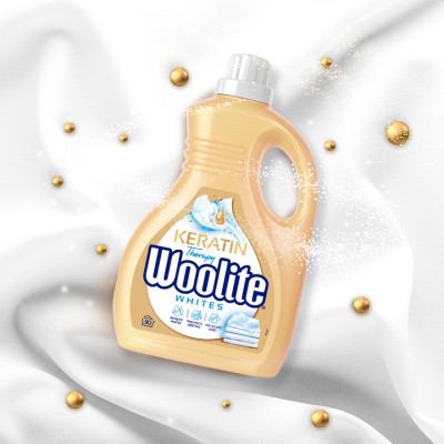 Гель для стирки Woolite Для светлых и белых тканей С кератином 1.8 л (5908252004553) Винница - изображение 3