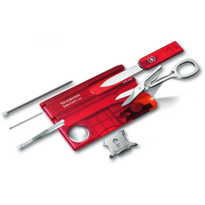 Мультитул Victorinox SwissCard Lite Transparent Red Blister (0.7300.TB1) Вінниця - фото 1