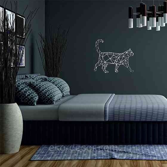 Декоративное настенное Панно «Кот» Декор на стену 110*92 см, Белый Киев