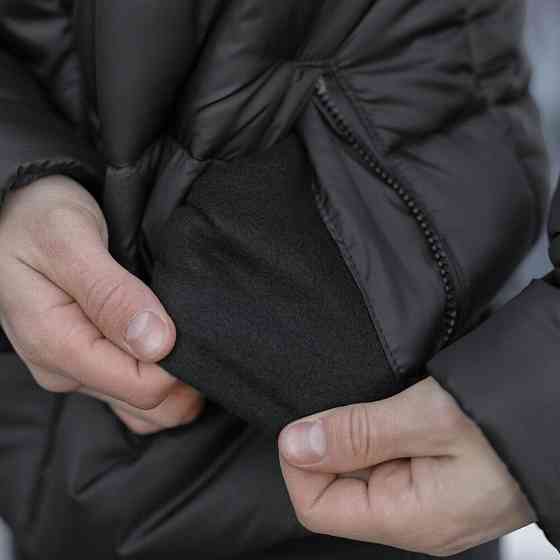 Чоловіча зимова куртка чорна Pobedov Bubble Gum Київ