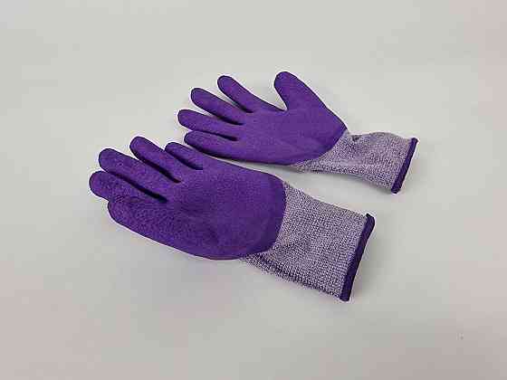 Господарські рукавички зі стрейчева покрита спіненим латексом No419 (12 пар) Харків