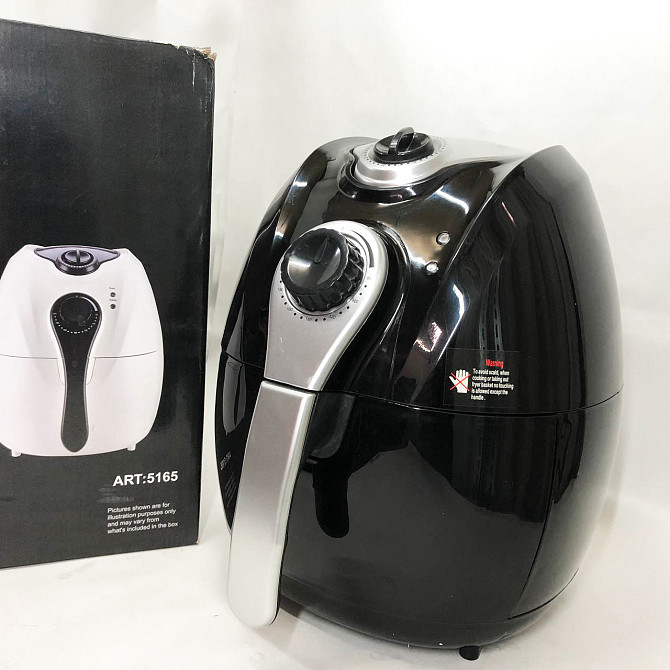 Фритюрниця побутова без олії Domotec MS-3220 1300 W 4,5 л, Безмасляная NK-835 фритюрница настольная Київ - фото 4