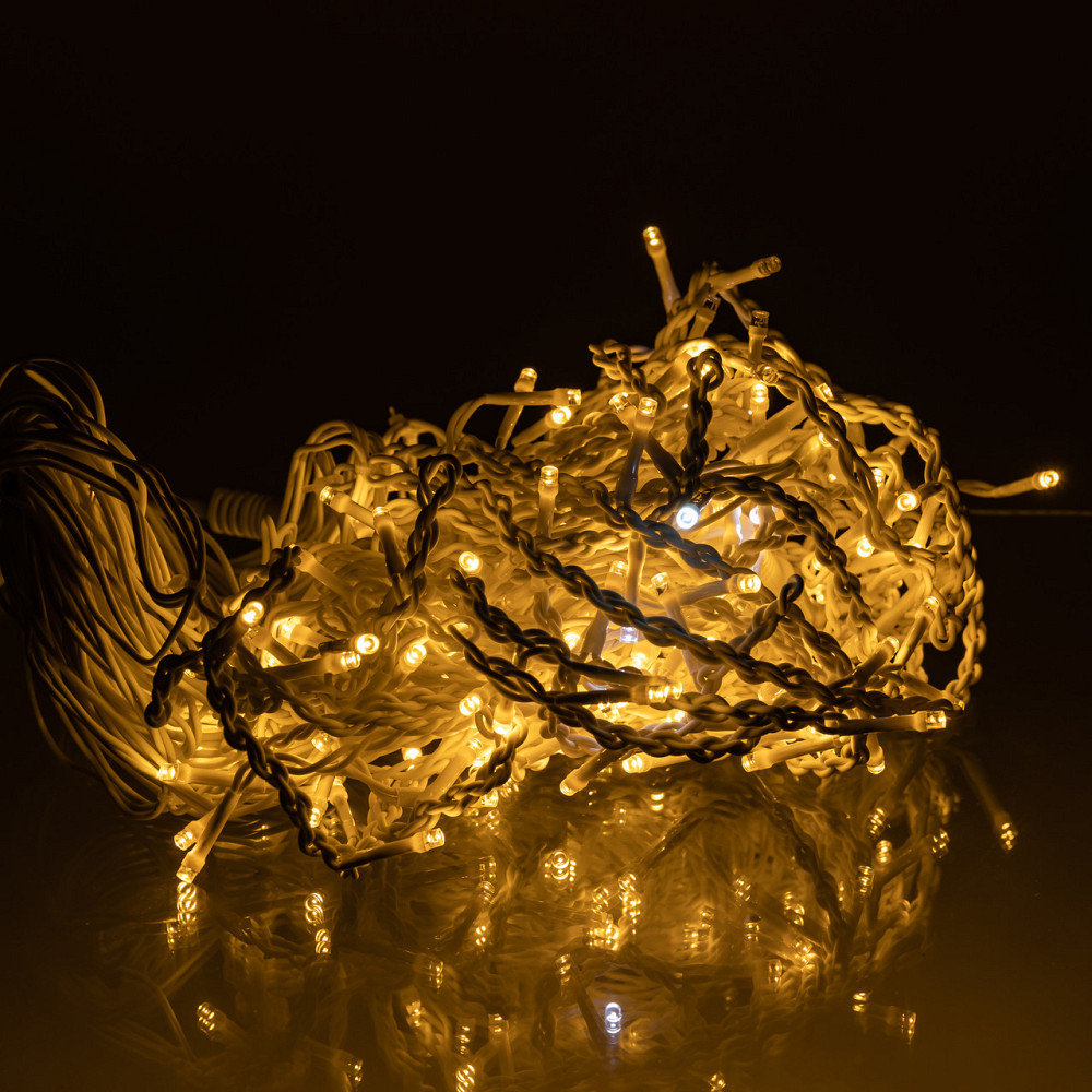 Garlando Вулична гірлянда Бахрома 12 м 200 LED білий провід Жовтий 12MWY Коломыя - изображение 3