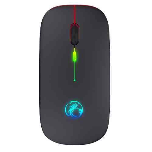 Бездротова мишка, 2.4ГГц і Bluetooth, АКБ підсвітка, iMice E-1300, чорна Вінниця