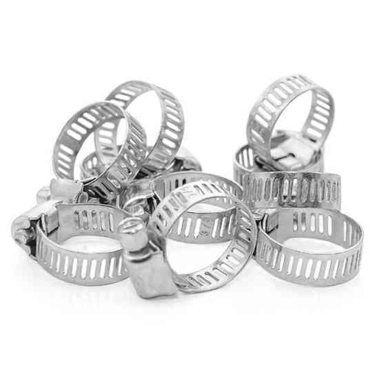 Хомут сталевий оцинкований, 8 мм, Ø - 13-23 мм INTERTOOL TC-0013 Київ