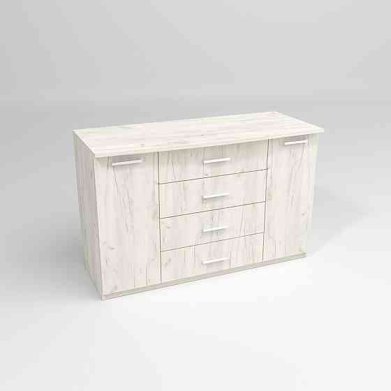 Комод №3, Дуб Крафт Білий, 1200/500/800 Львів