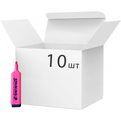 Маркер Baoke текстовый, 2-4 мм Shining розовый, 10 шт (MARK-TXT-BAO4904P-10) Винница - изображение 2