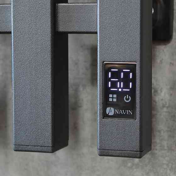 Рушникосушка електрична Navin Levante 330х1200 Sensor чорний муар П/П Київ