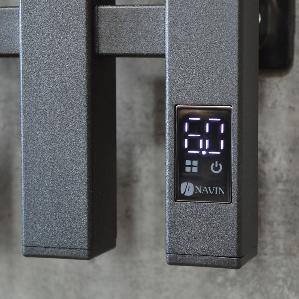 Рушникосушка електрична Navin Levante 330х1200 Sensor чорний муар П/П Київ - фото 6