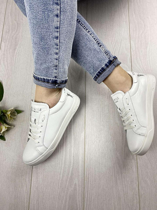 EMELI Кросівки жіночі EMELI 105 біла (весна-осінь натуральна шкіра) Коломыя - изображение 4