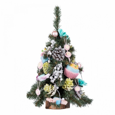Искусственная елка YES! Fun Маршмэллоу с украшениями 0,45 м (904443) Винница - изображение 1