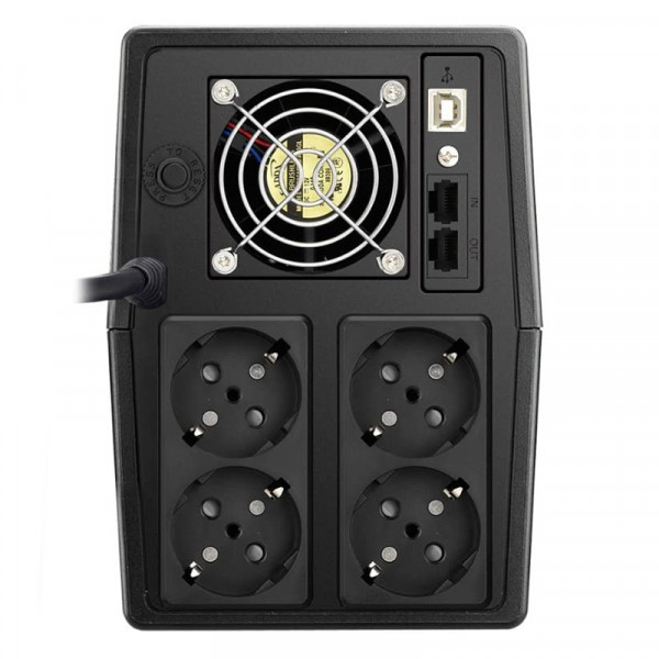 ДБЖ FSP FP2000, 2000ВА/1200Вт, Line-Int, USB/45, 4 шт*SCHUKO, AVR, Black (PPF12A0814) Київ - фото 3