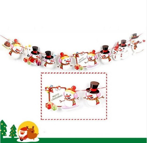 Новогодняя гирлянда Снеговики 280 см разноцветный Киев - изображение 3