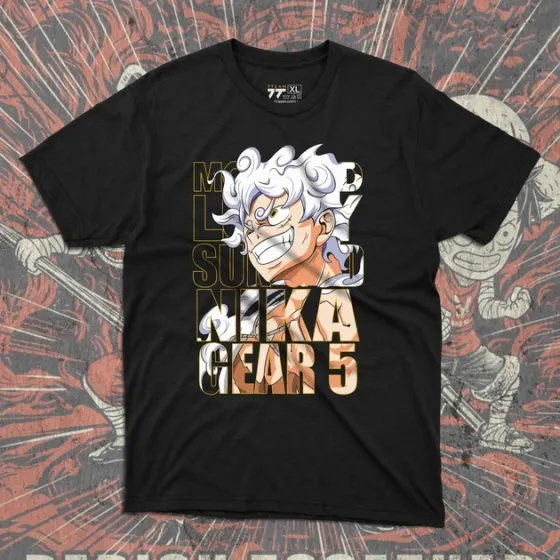 Футболка чоловіча з  принтом Ван Пис Luffy Sun God Nika Розмір 48 Anime0155 Дніпро