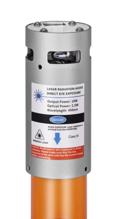 Лазерна голівка з фіксованою фокусною відстанню (2,5 Вт / 10 Вт) для CNC 3018 Луцьк