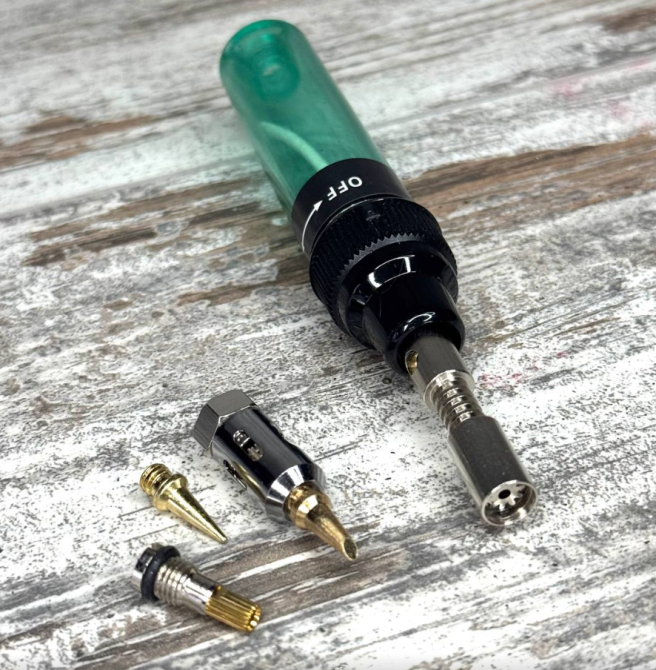 Паяльник газовый портативный 3 насадки 8мл горелка для пайки и ремонта Киев - изображение 1