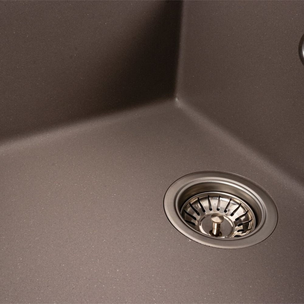 VALESO Гранітна мийка для кухні VALESO CASCADA 7050 матова Дюна Коломия - фото 4