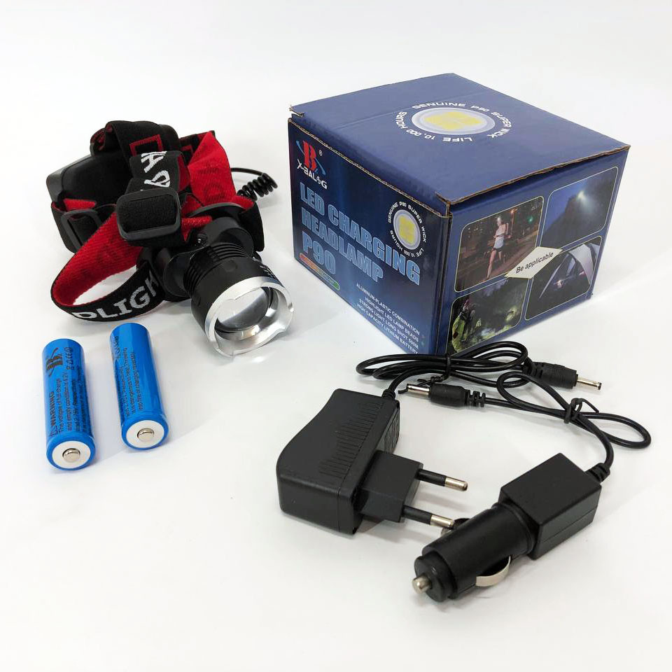 Головной фонарь для активного отдыха X-Balog BL-T07B-P90, Фонарик на голову для роботы GR-41 Ивано-Франковск - изображение 4