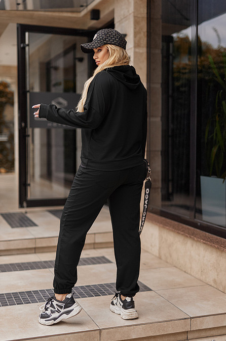 Жіночий спортивний костюм з худі "Team"| Норма і батал | Розпродаж моделі Київ - фото 4