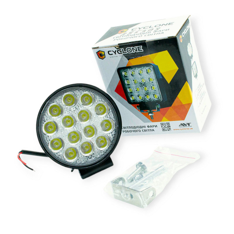Фара дополнительная LED круглая 114х60 (Дм Ш) 42W EP16 FL 6000K ближний Мукачево - изображение 1