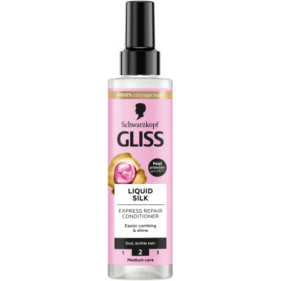 Кондиционер для волос Gliss экспресс Liquid Silk 200 мл (9000100256087) Винница - изображение 1