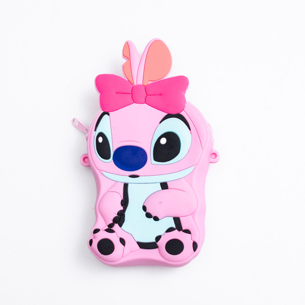 Дитяча силіконова сумка Стіч 13×9×2,5 (см) через плече Рожева HP-55-5P Коломыя - изображение 2