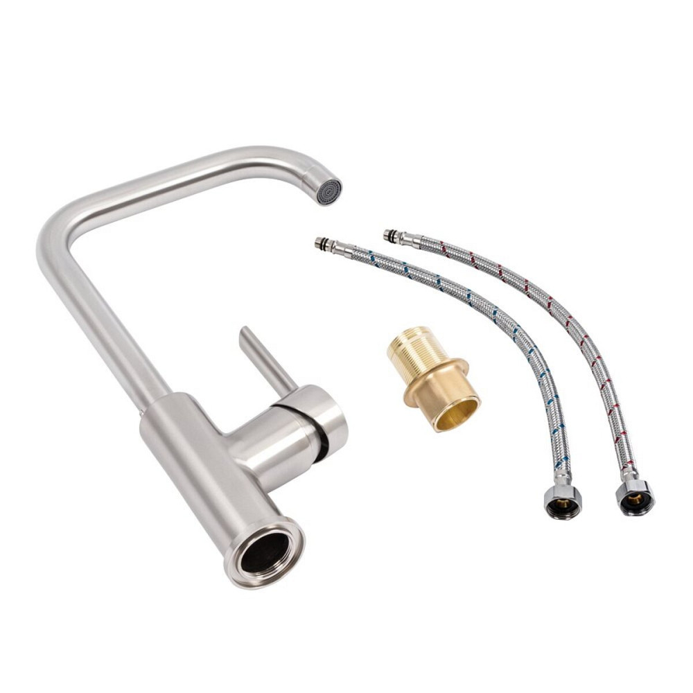 VALESO Змішувач кухонний NES-56FG Valeso (нержавійка) Киев - изображение 2