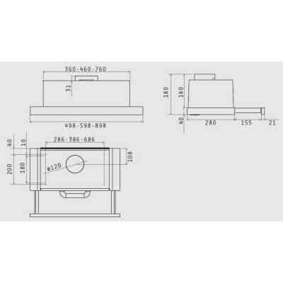 Вытяжка кухонная Elica TT14 LUX BL/A/60 Винница