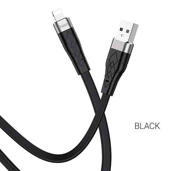 Кабель HOCO X53 USB to iP 2.4A, 1m, silicone, aluminum connectors, Black Київ