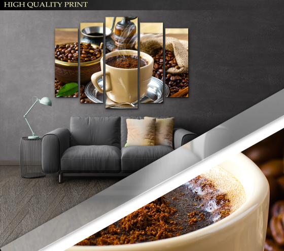 Модульна картина Кави Art-314_5 ( 80х118см ) Київ