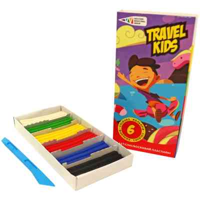 Пластилін ГАММА&apos;UA Travel kids Зі стеком 6 кольорів 72 г (4820072539811) Вінниця
