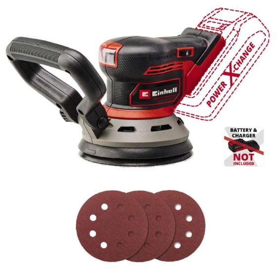 Мощная шлифмашина эксцентриковая бесщеточная аккумуляторная Einhell TP-RS 18/32 Li BL - Solo: без АКБ,125мм Киев
